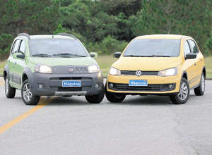 Fiat Uno e VW Gol foram um dos modelos que tiveram o tempo de garantia ampliado em 2014 