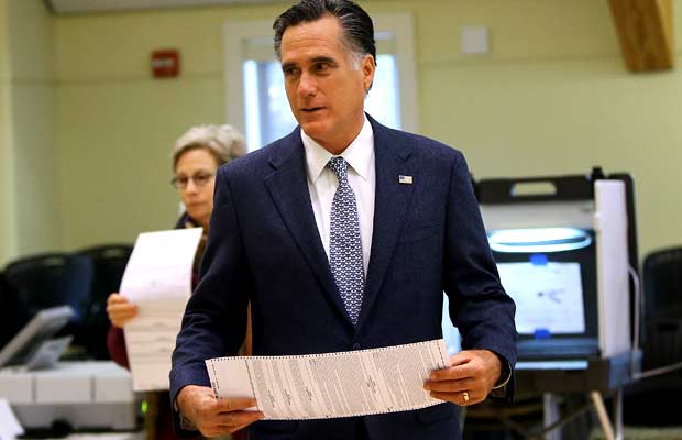 Mitt Romney dyrante campanha presidencial em 2012