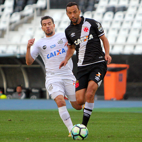 Vasco jogou contra o Santos no domingo