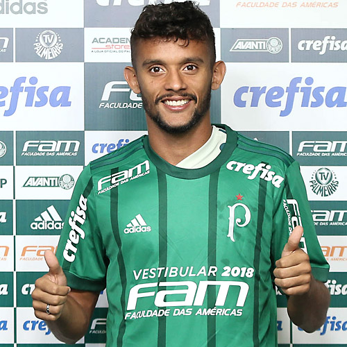 Gustado Scarpa &eacute; apresentado pelo Palmeiras
