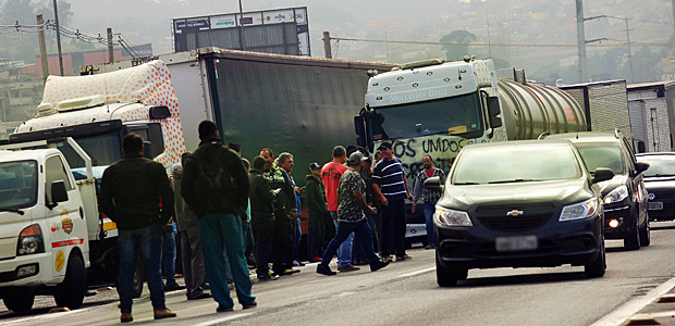 Truck drivers protesting the increase of diesel fuel have blocked some of Brazil's main highways