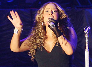 A cantora norte-americana Mariah Carey, que fez show no Parque do Peo em Barretos; pblico ficou abaixo do esperado pela organizao do evento