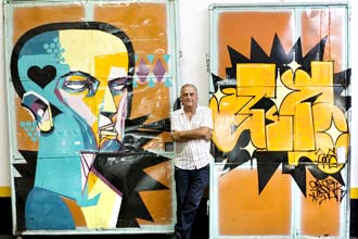 David Chammas coleciona peças de rua grafitadas