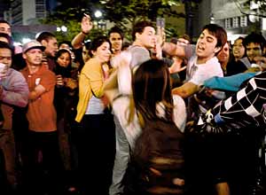 Fight during Virada Cultural in So Paulo