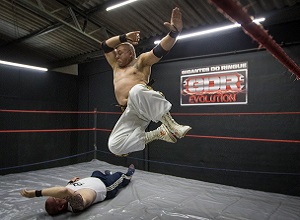 TREINO DE PRO WRESTLING COM OS GIGANTES DO RINGUE