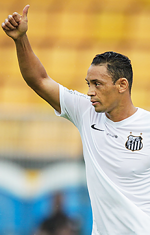 Ricardo Oliveira durante partida contra o Audax