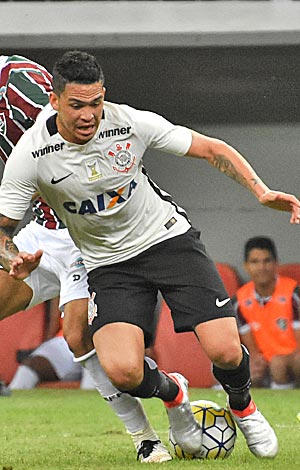 Luciano durante jogo do Corinthians contra o Flu