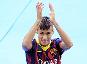 Neymar, uma das estrelas do prximo Campeonato Espanhol