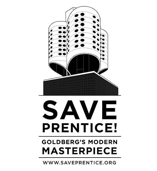 Imagem da campanha Save Prentice dedicada  preservao do Prentice Womens Hospital