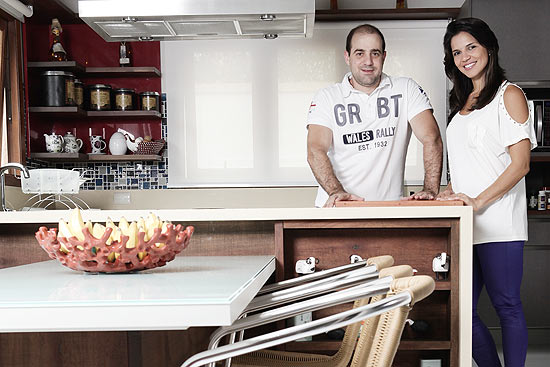 Daniel Braga e sua esposa, Sintia, tiveram a casa reformada por arquiteto