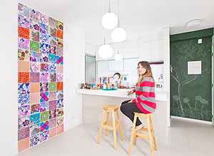Alessandra Spadaro, arquiteta, reformou seu apartamento usando como inspirao os programas da TV paga