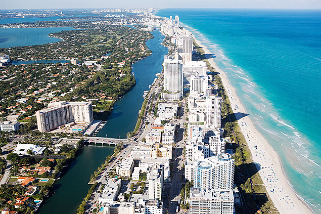 Visata aérea de Miami Beach
