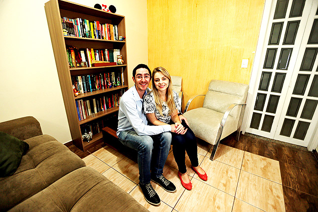 Caroline e Beto Pjaro se casaram no ano passado escolheram morar em So Caetano