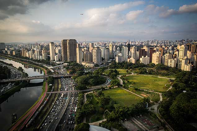 So Paulo, SP, BRASIL-05-04-2016: Vista do Parque do Povo, no bairro do Itaim. (Foto: Bruno Santos/ Folhapress) *** IMOVEIS *** EXCLUSIVO FOLHA***