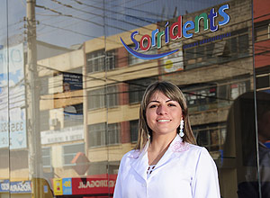 A dentista Paula Pereira abriu franquia de clnica odontolgica em cidade-satlite de Braslia