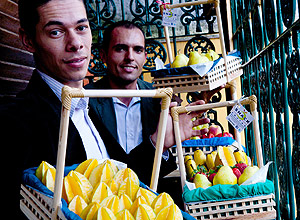 Carlos Ribeiro e Leonardo Stecanella, scios da Snack Frutas