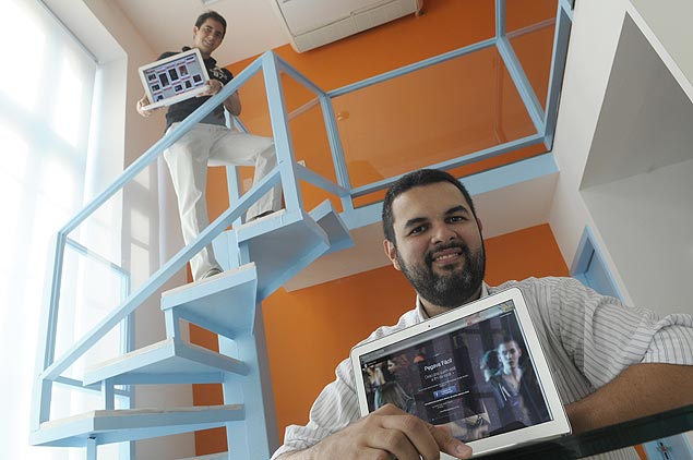 Vitor Guedes ( esq.) e Josemando Sobral, criadores do Pegava Fcil