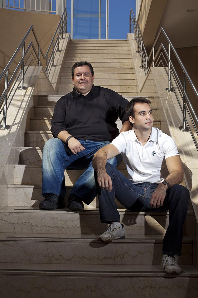Emerson Calegaretti (esquerda) e Marcelo Ferreira, scios da Hello Food