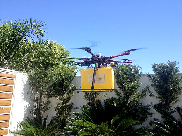 Drone usado pela Po To Go para fazer entregas em So Carlos (SP)