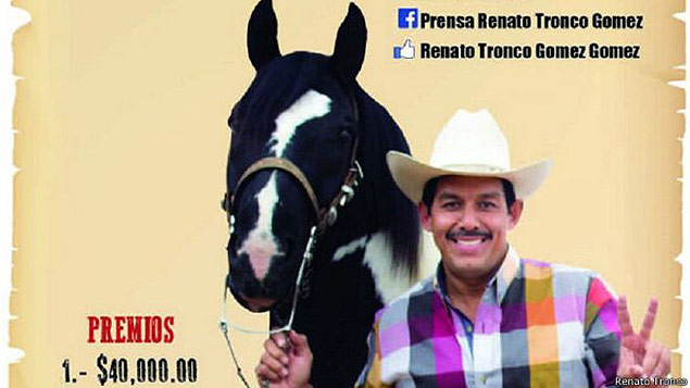 Deputado mexicano Renato Tronco no anncio do Facebook no qual busca um ssia para ir a eventos em seu lugar 