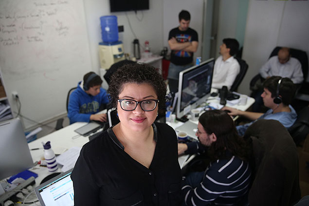 Rosileide Rodrigues no escritrio da start-up Iugu, em So Paulo