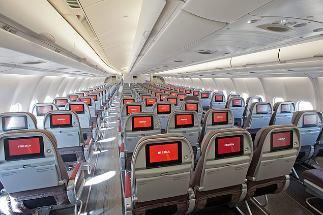 Avio da Iberia, companhia que lanou programa de pontos para pequenas e mdias empresas