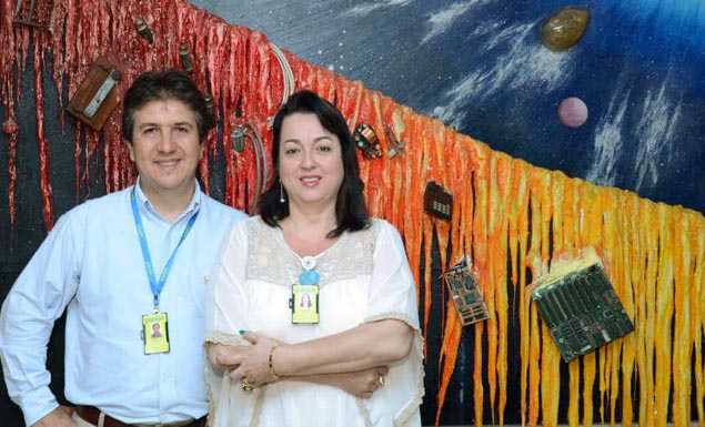 Osvaldo e Carla Lucho criaram a Gigalink, empresa de informtica 
