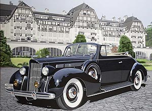 Packard 1939 pintado por Helena e Srgio Dotta, do Ateli Dotta