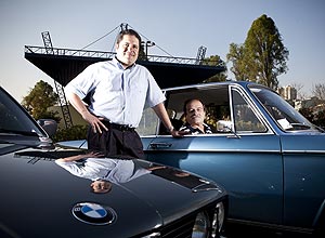 Michel Foltran e o pai, Milton, possuem clssicos BMW dos anos 80, poca que moravam nos EUA