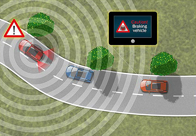 Sistema experimental alerta motoristas mesmo que eles estejam com a viso obstruda