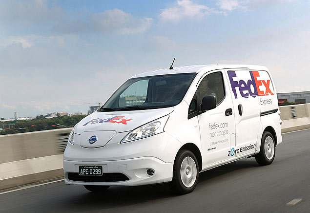 Nissan e-NV200  fruto de parceria da Nissan com a Fedex 