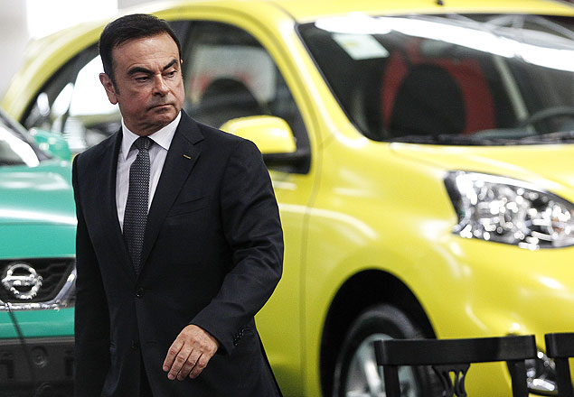 O CEO da Nissan Motor Co, Carlos Ghosn, na cerimnia de inaugurao da primeira fbrica da marca no Rio, que ir produzir inicialmente o compacto March