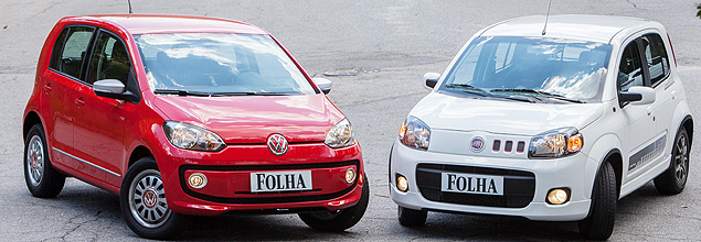 Raquel Cunha/Folhapress Volkswagen Up! enfrenta Uno Sporting
