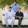 Ronaldo Tenório (à esq.), Carlos Wanderlan (em pé) e Thadeu Luz são os criadores do aplicativo Hand Talk