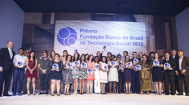 Representantes das tecnologias sociais premiadas pela Fundao Banco do Brasil 