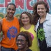 Panmela Castro e as grafiteiras da Rede Nami, no Rio 