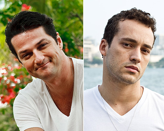Marcelo Serrado, que interpretará mordomo afetado em "Fina Estampa", e Rodrigo Andrade, que vive gay em "Insensato Coracao"