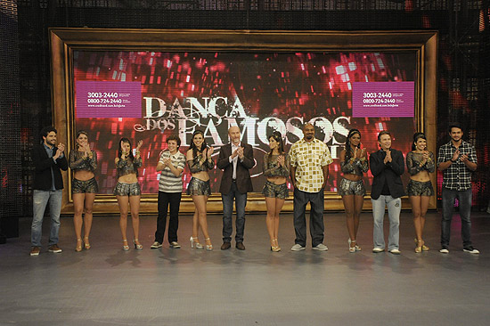 Apresentação elenco do quadro "Dança dos Famosos", do programa "Domingão do Faustão", da TV Globo