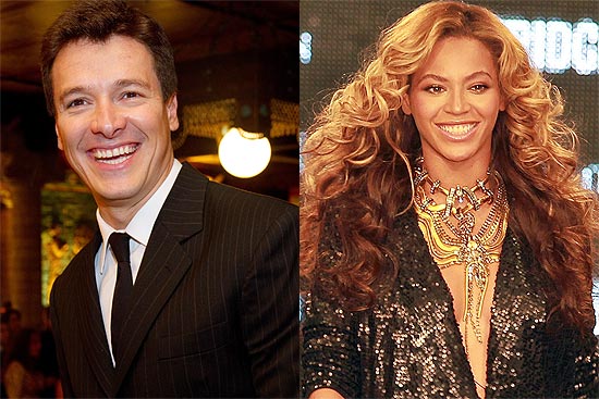 O apresentador Rodrigo Faro e a cantora Beyoncé vão se conhecer em Nova York