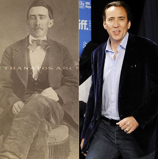 Homem em retrato do século 19 tem rosto parecido com o do ator Nicolas Cage