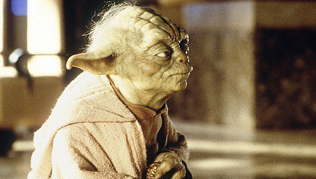O personagem Yoda no "Episdio 1 - Ameaa Fantasma", da saga "Guerra nas Estrelas"