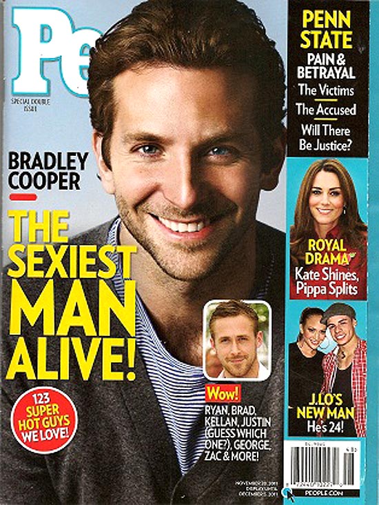 Bradley Cooper ilustra capa da revista "People" com o título de mais sexy