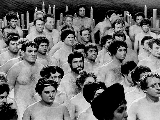 Cena do filme "Satyricon", do diretor Federico Fellini