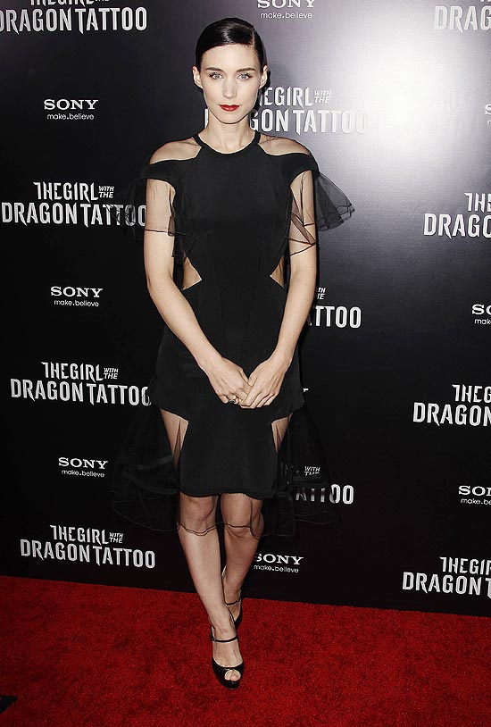 Rooney Mara foi indicada ao Globo de Ouro de melhor atriz dramática por "The Girl with the Dragon Tattoo" 