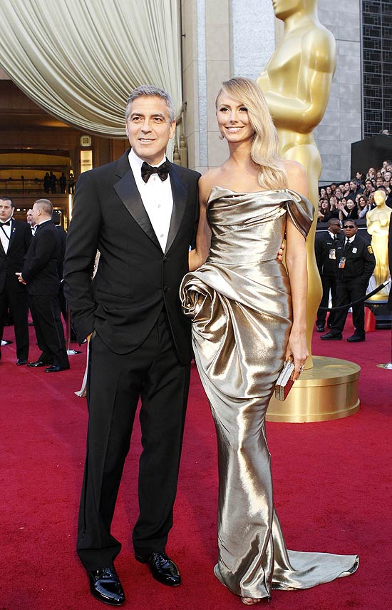 George Clooney com a atual namorada Stacy Keibler