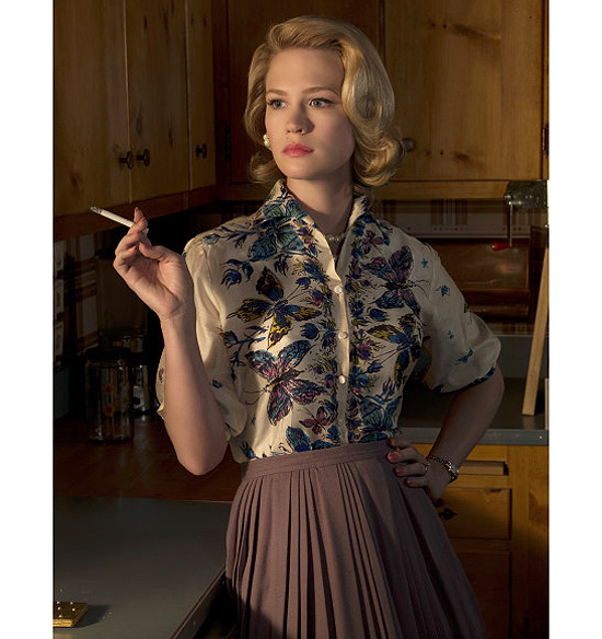 A atriz January Jones em "Mad Men"