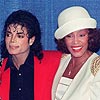 Michael Jackson e Whitney Houston (Mark Cardwell-10.mar.1988/France Presse)
