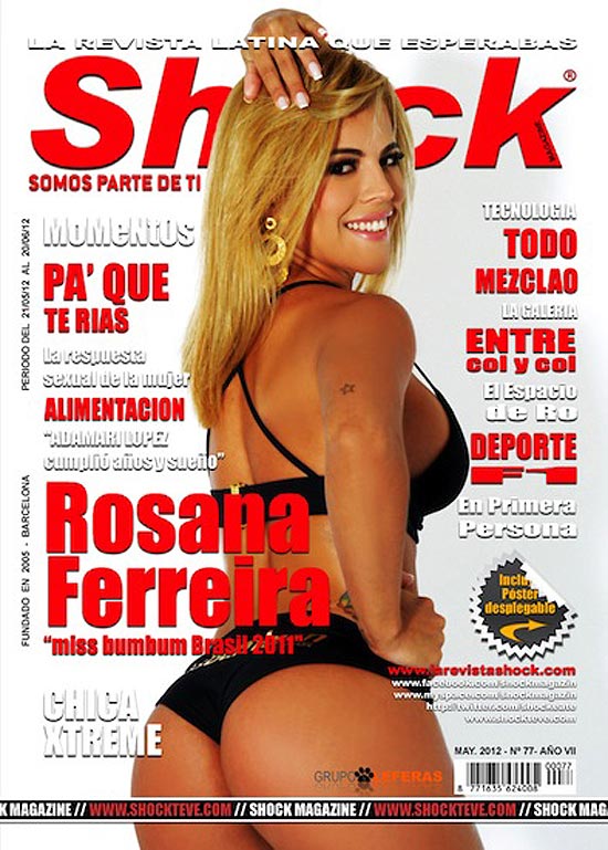 Miss Bumbum Brasil estampou a capa de uma revista espanhol