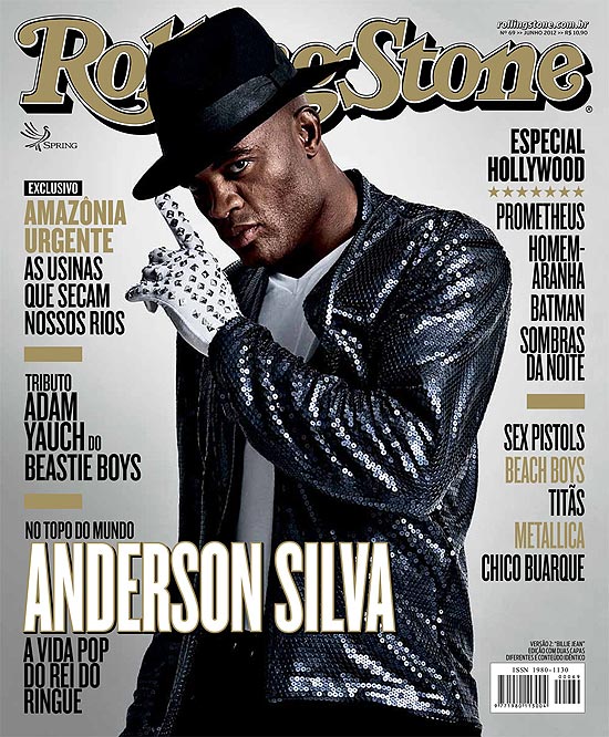 Anderson Silva aparece vestido de Michael Jackson em capa revista 12165437