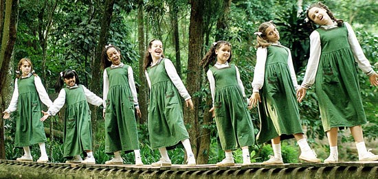 As meninas da primeira versão de "Chiquititas" em 1997